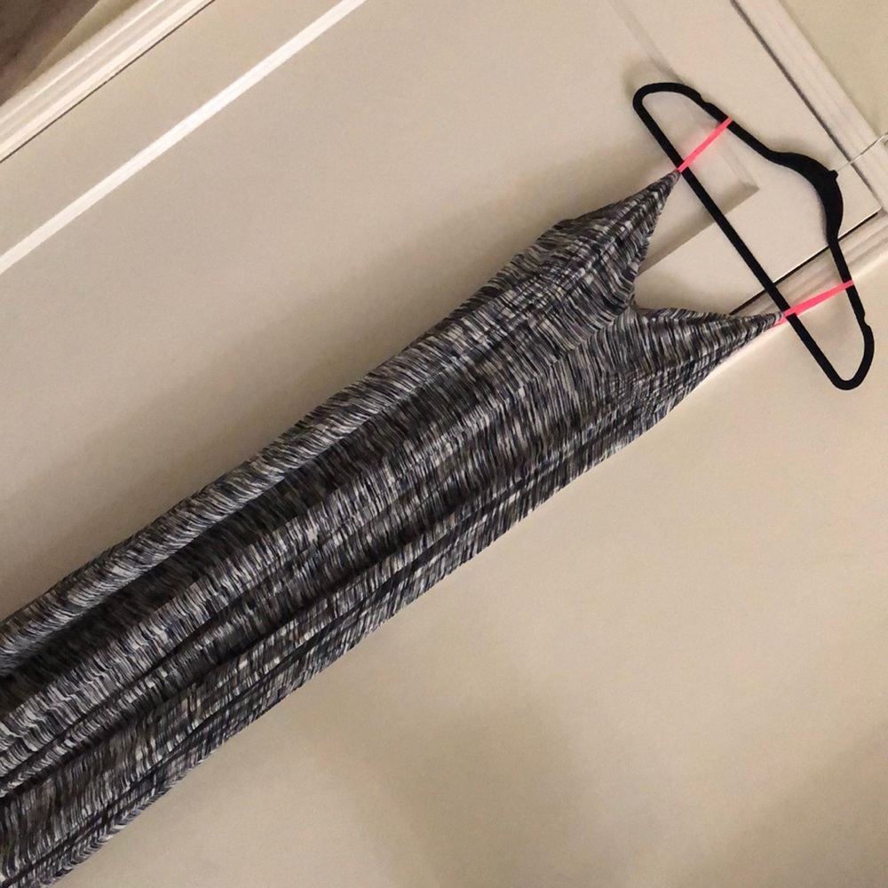 Zebra-esque print maxi dress